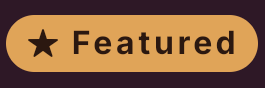 The gold star Featured badge — the honest label shown on paid placements